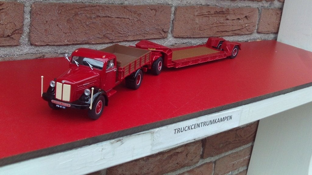 NZG  Scania  Bakwagen  met  aanhanger  van  Nooteboom., Ophalen of Verzenden, Nieuw, Bus of Vrachtwagen, NZG