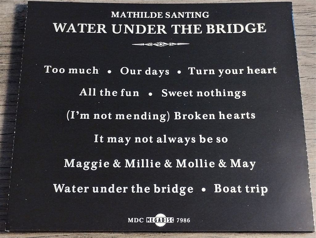 Mathilde Santing - Water under the Bridge, Ophalen of Verzenden, Zo goed als nieuw, Jazz