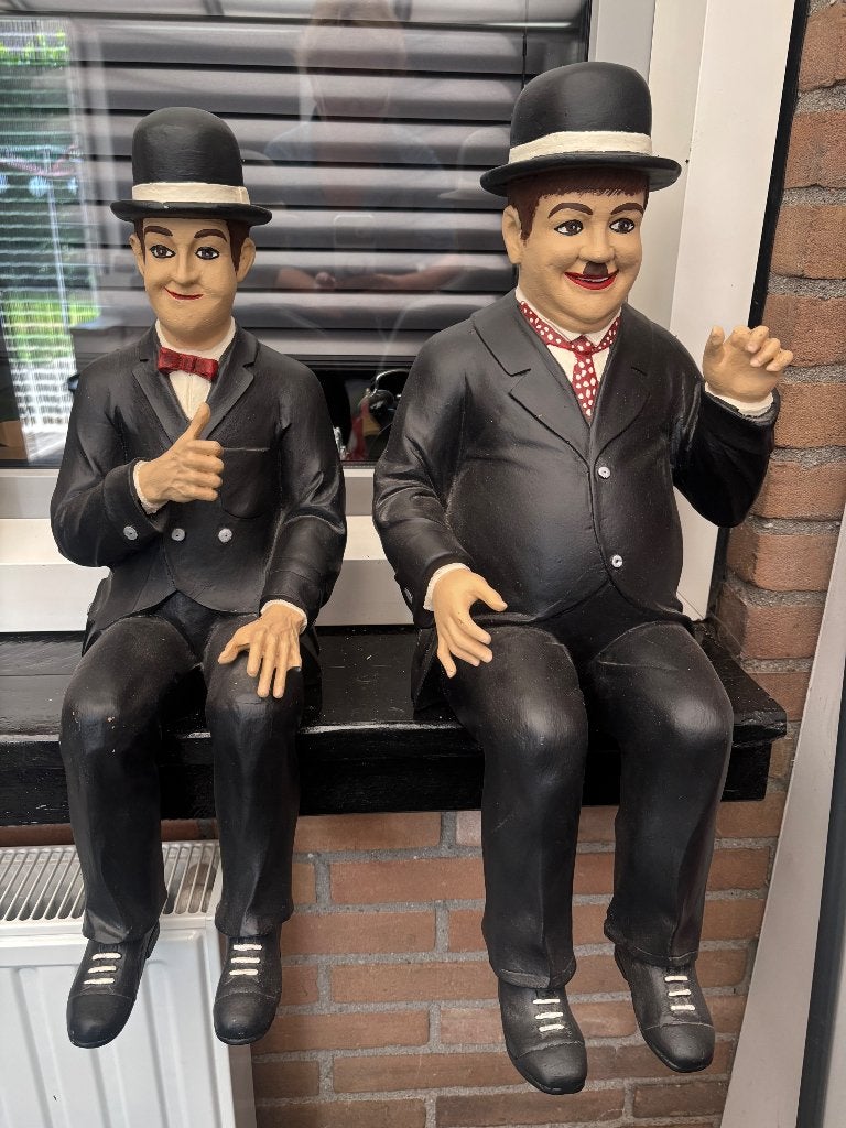 Laurel en hardy, Verzamelen, Beelden en Beeldjes, Ophalen, Zo goed als nieuw, Mens