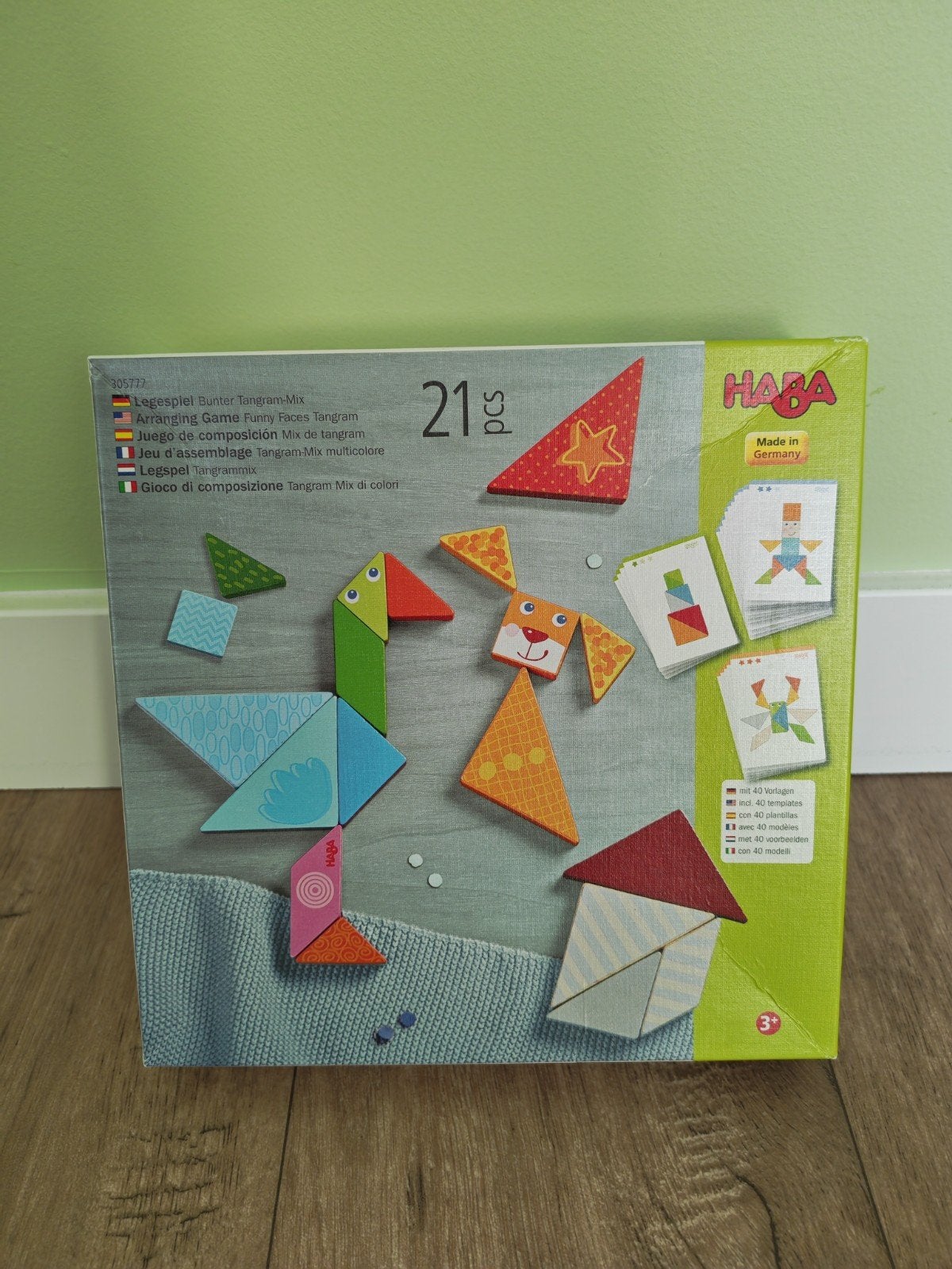 HABA Legspel Tangram-Mix 21-delig, Ophalen, Zo goed als nieuw, Knutselen