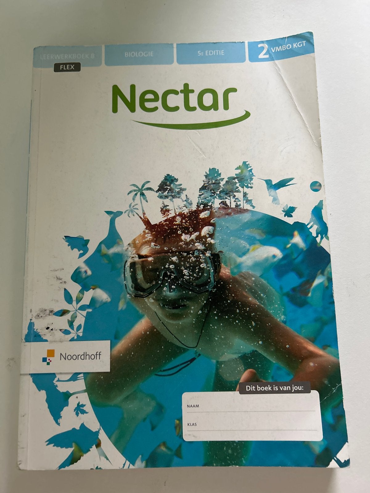 Nectar Biologie Leerwerkboek B 2 VMBO KGT 5e editie, Ophalen of Verzenden, Gelezen, VMBO, Biologie