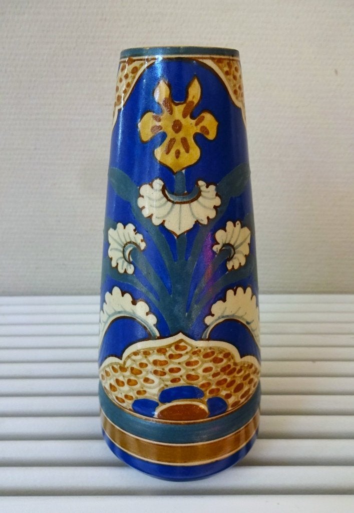 Arnhemsche Faiencefabriek vaas: nr. 199. Art Nouveau, Antiek en Kunst, Ophalen of Verzenden