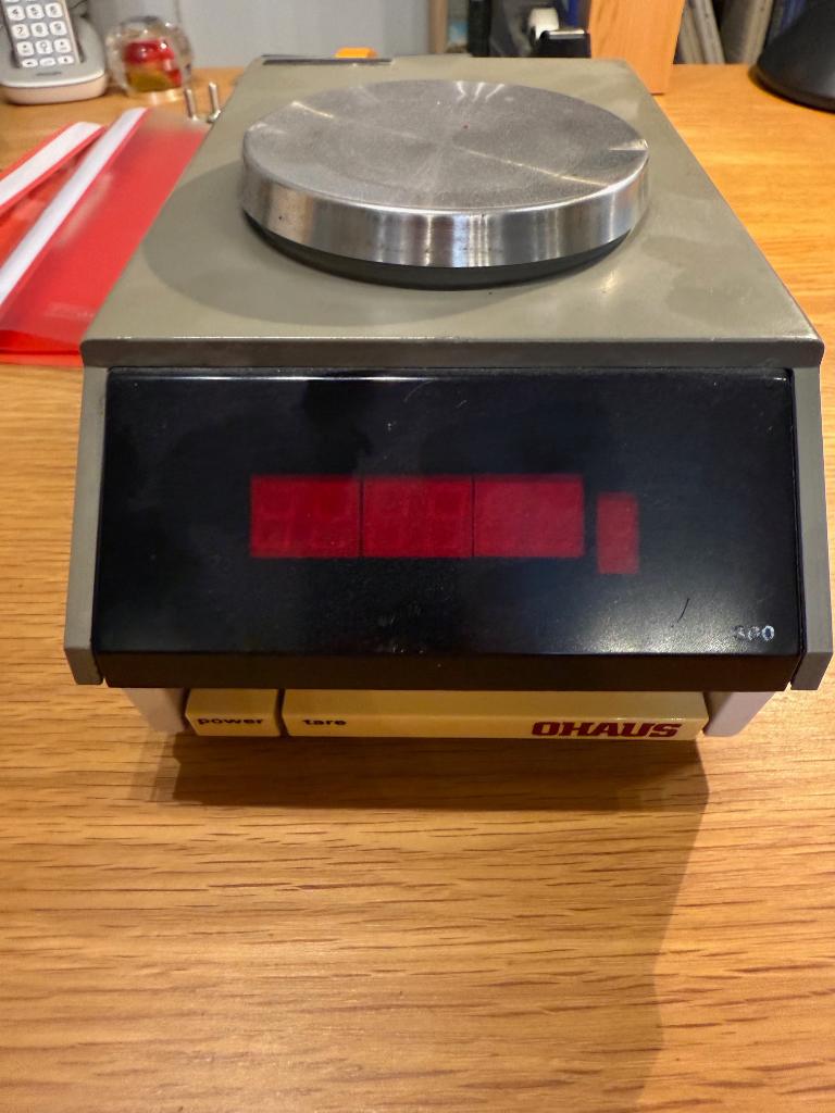 Ohaus laboratorium balans model 300, Ophalen