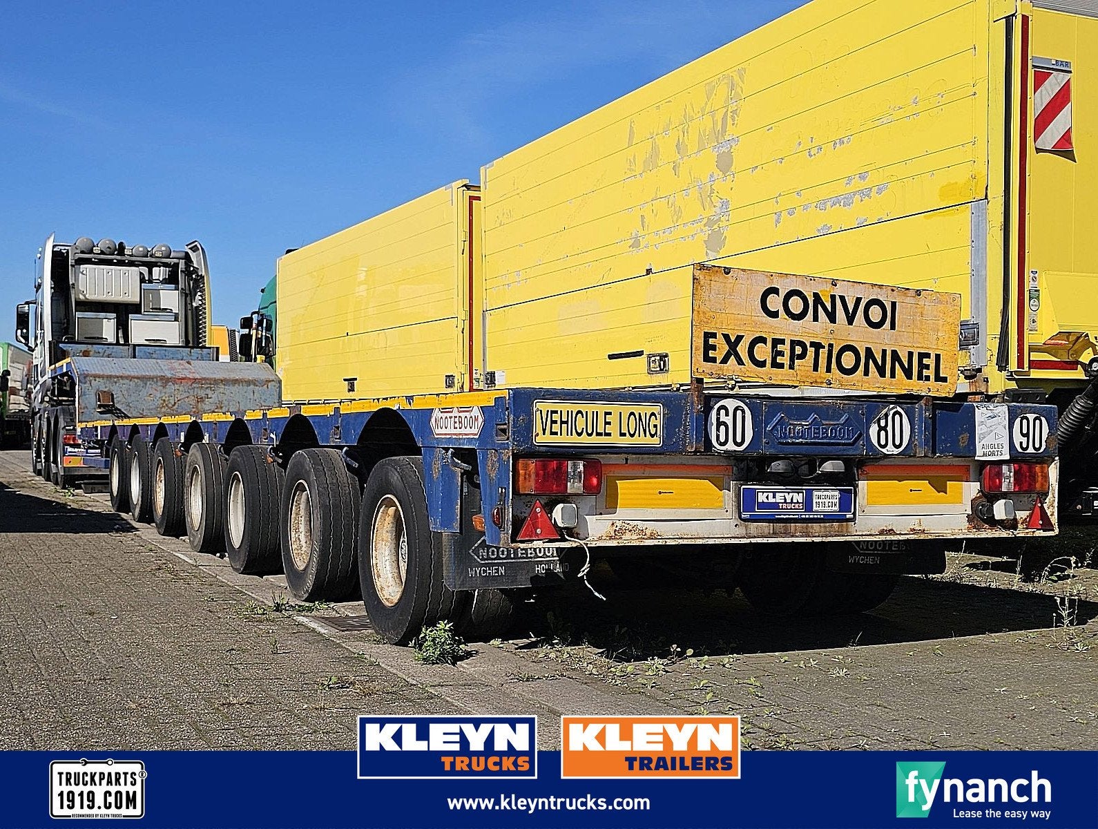 NOOTEBOOM MCO-99-07-V 100 ton,extendable, Auto's, Overige kleuren, Bedrijf, Aanhangers en Opleggers, Te koop
