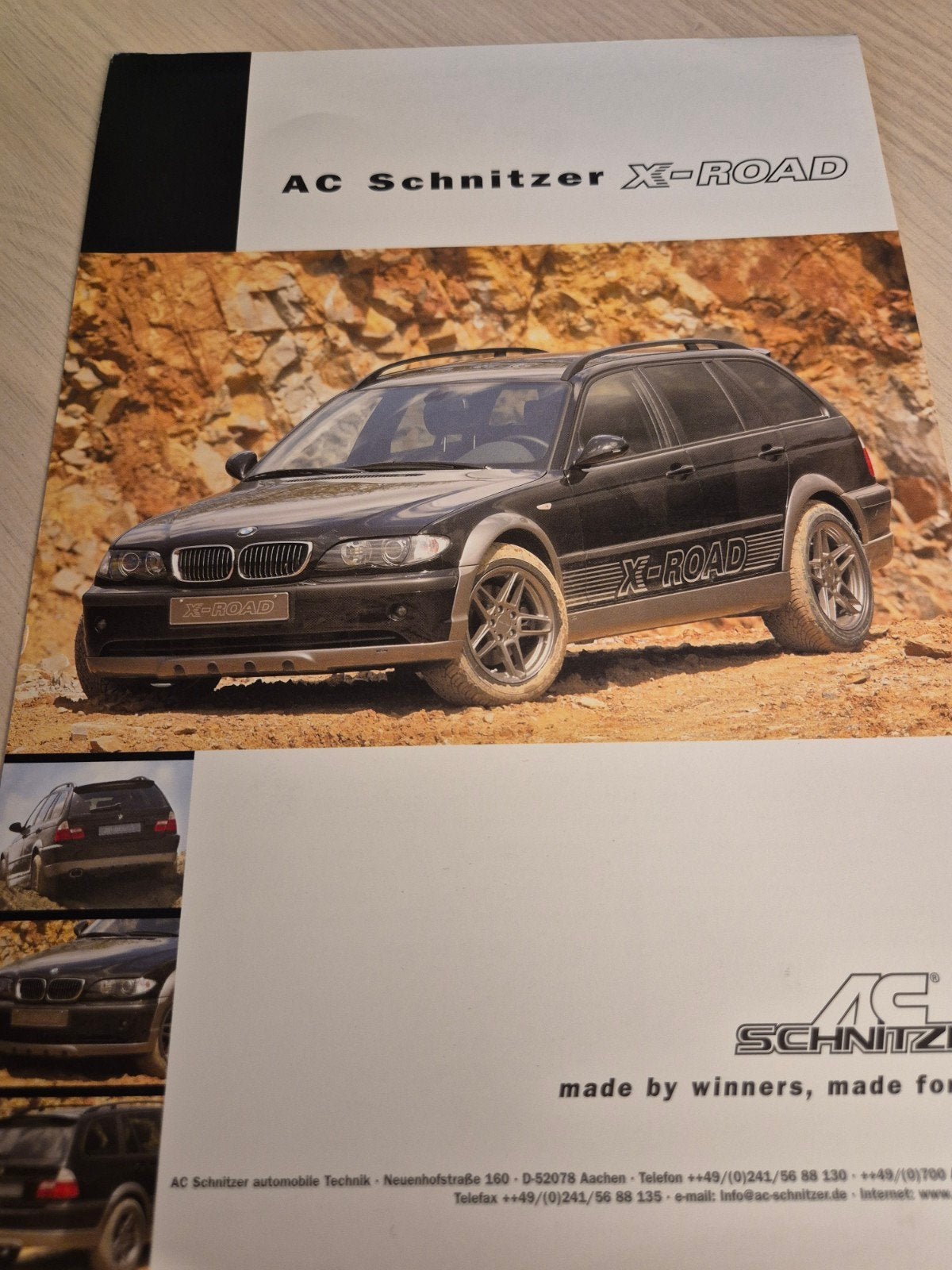 AC SCHNITZER BMW 3 serie E46 X road Touring tuner brochure, Ophalen of Verzenden, Zo goed als nieuw, BMW