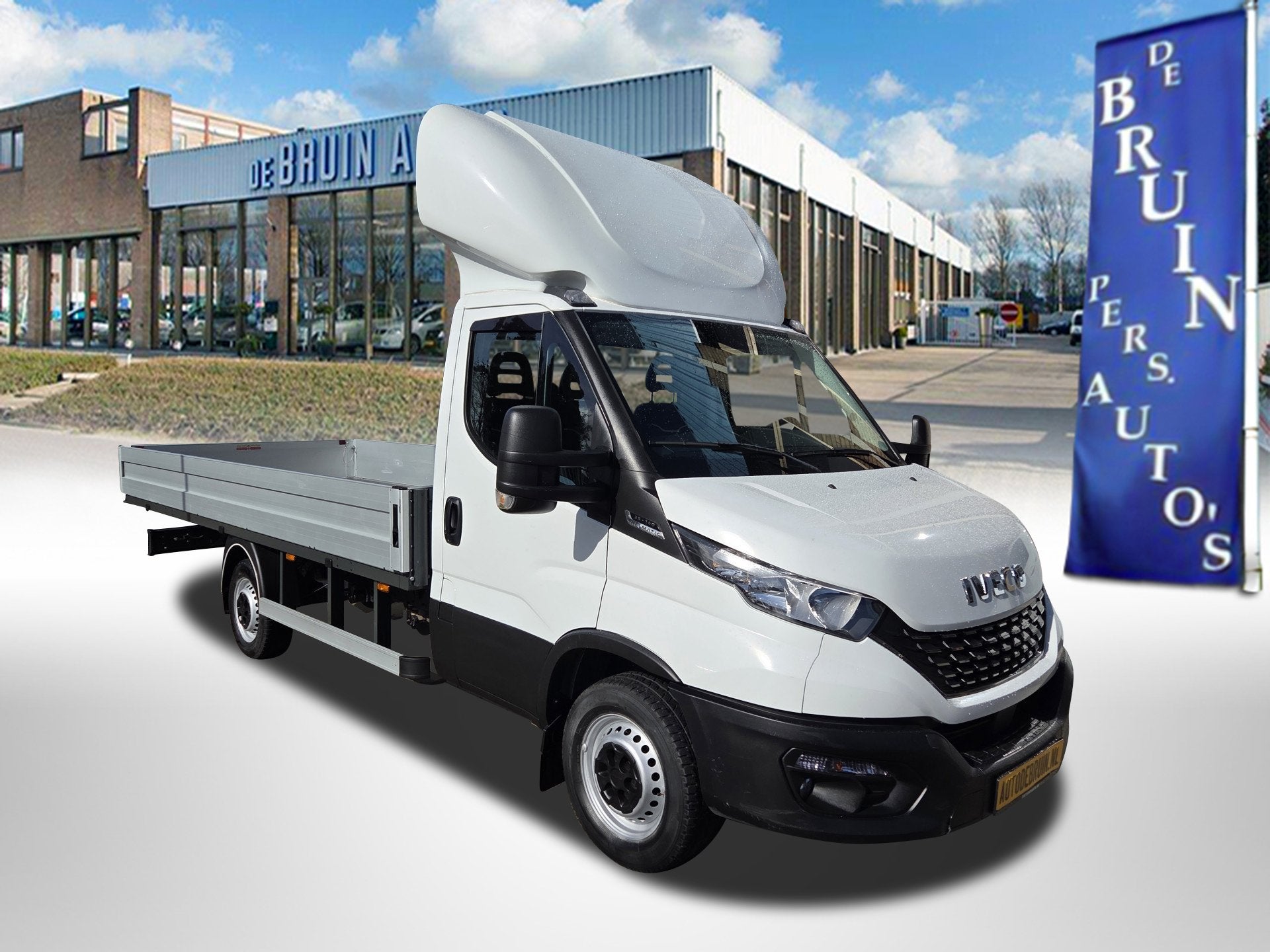 Iveco Daily 35S14 Automaat Lange Open laadbak 4.86Lang, Auto's, Automaat, Multifunctioneel stuurwiel, Gebruikt, Iveco