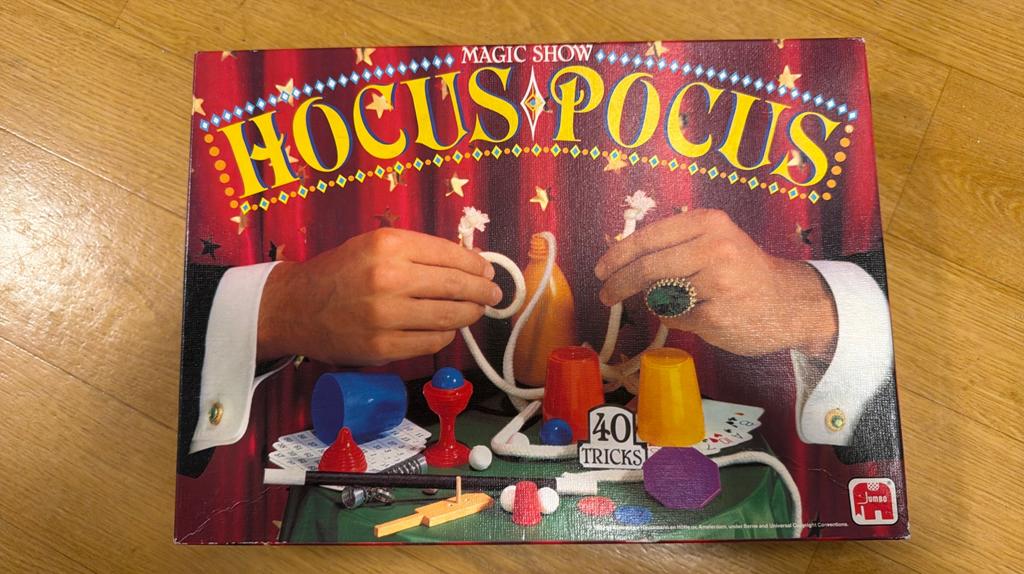 Hocus Pocus Magic show - goocheldoos, Ophalen of Verzenden, Gebruikt, Ontdekken