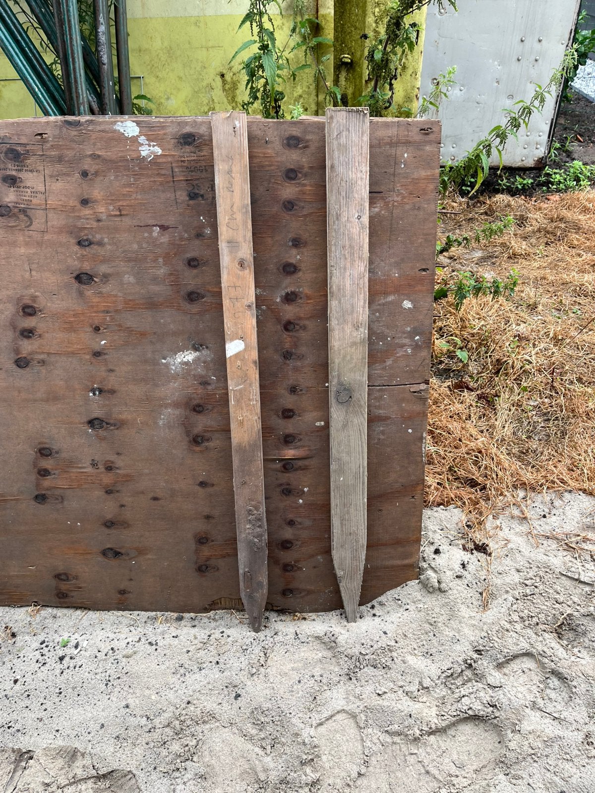 Piketten, Tuin en Terras, Palen, Balken en Planken, Ophalen of Verzenden, Zo goed als nieuw, Minder dan 180 cm, Palen