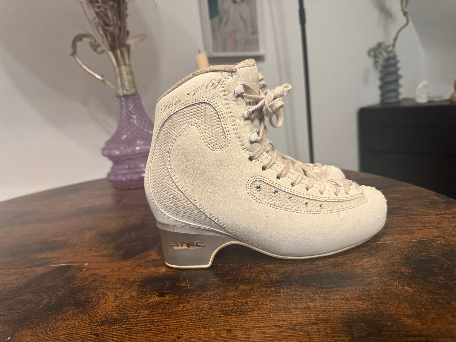 Edea Ice Fly kunstschaatsen maat 230 (zonder ijzers), Ophalen of Verzenden, Gebruikt, Kunstschaatsen, Overige merken