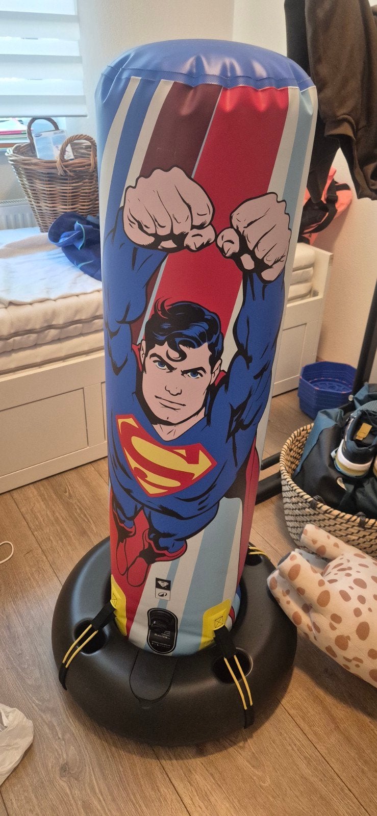 Superman opblaasbare bokszak voor kinderen, Ophalen