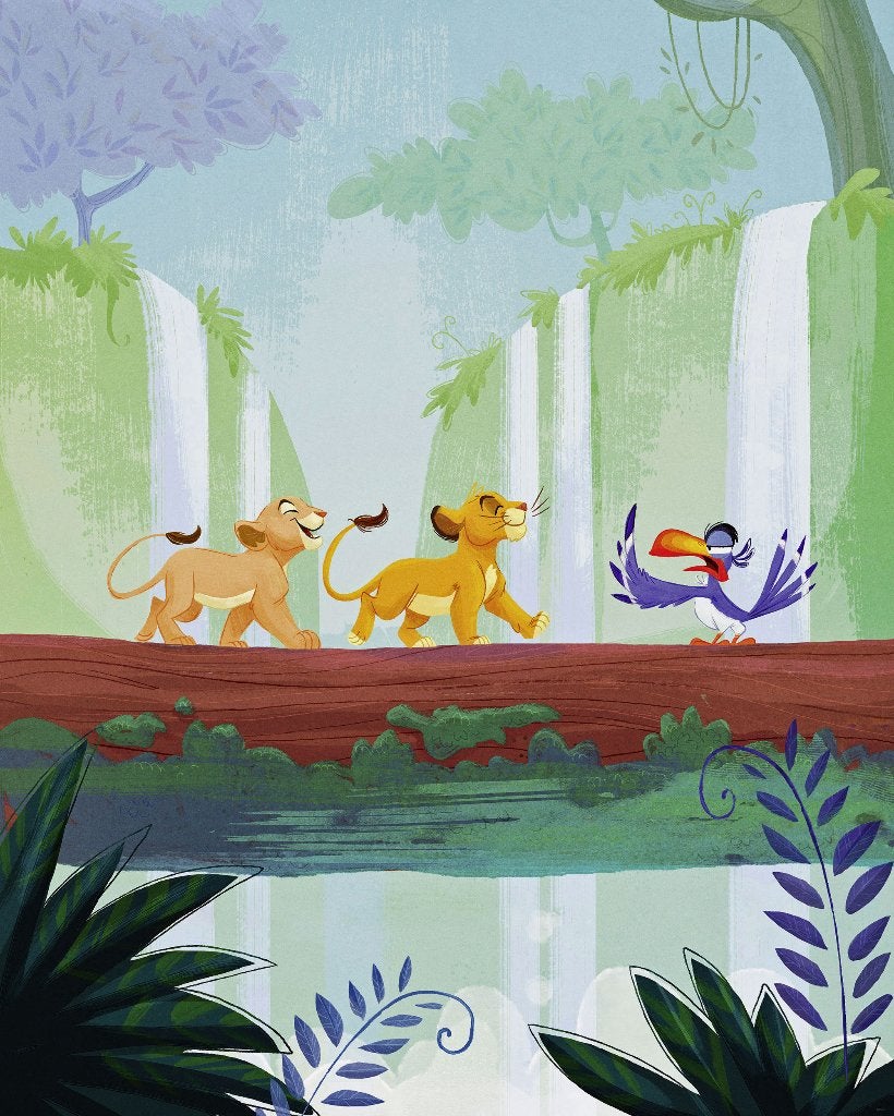 Disney Lion King vlies fotobehang Waterval * Muurdeco4kids, Verzenden, Nieuw