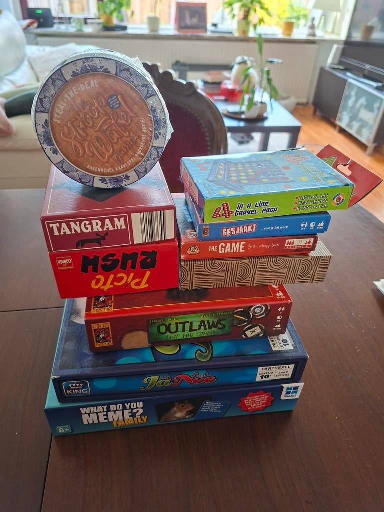 Spelletjespakket, Hobby en Vrije tijd, Gezelschapsspellen | Bordspellen, Nieuw, Ophalen of Verzenden, Verschillende uitgevers