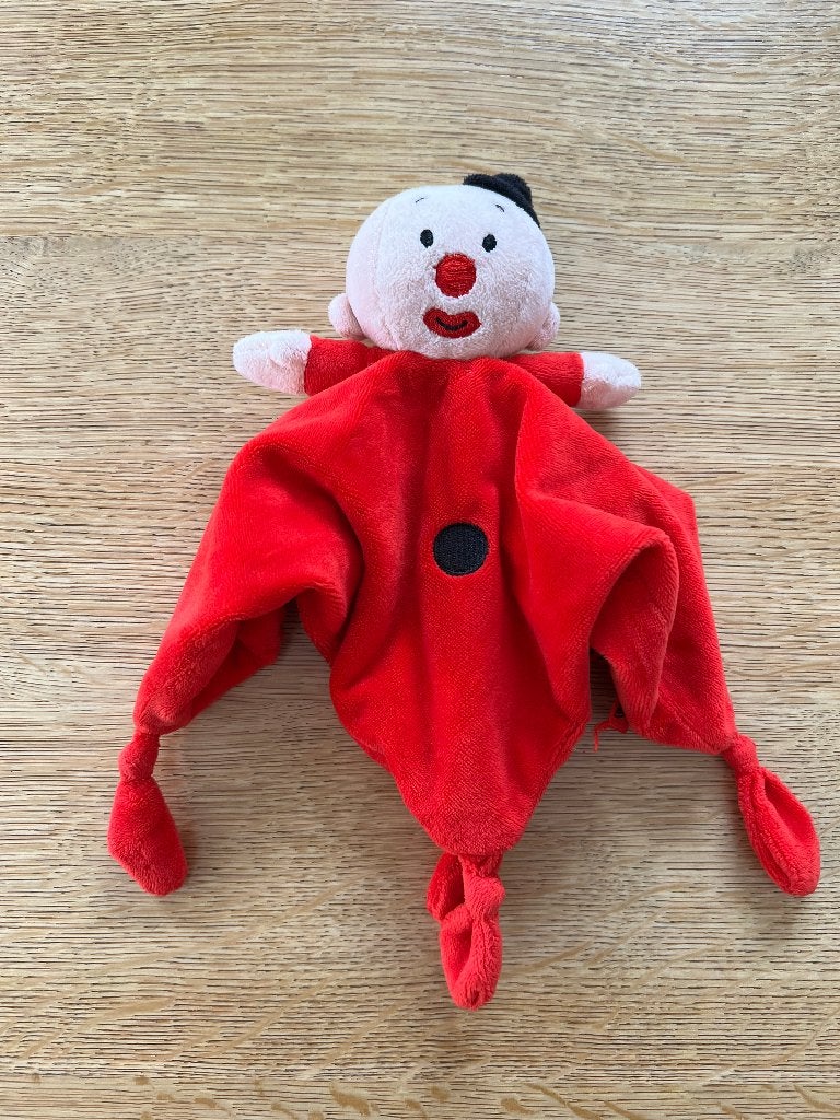 Bumbalu tutlap knuffeldoekje rood – Studio 100 - Bumba, Overige merken, Overige typen, Zo goed als nieuw, Wasbaar