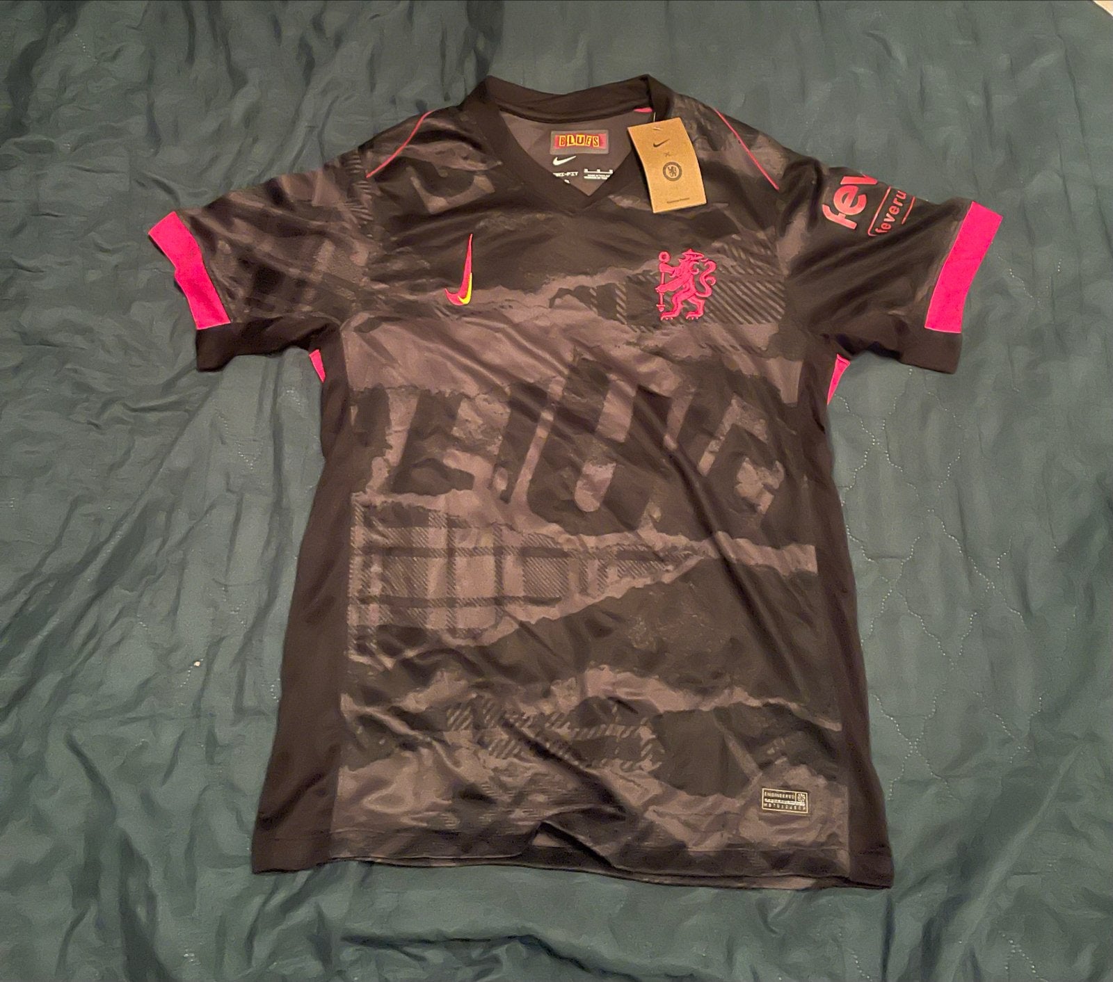 Nike chelsea Voetbalshirt Zwart/Roze Maat M, Zwart, Nieuw, Voetbal, Verzenden