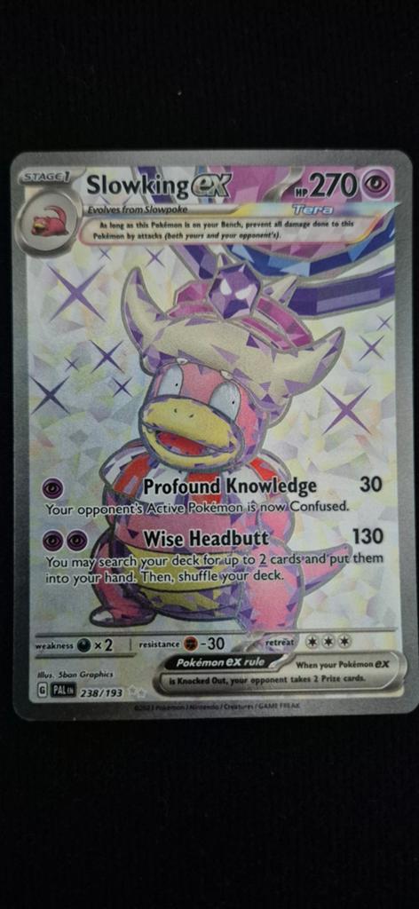 Slowking ex Tera Pokémon Kaart 238/193 PALDEA EVOLVED, Ophalen of Verzenden, Nieuw, Losse kaart, Foil
