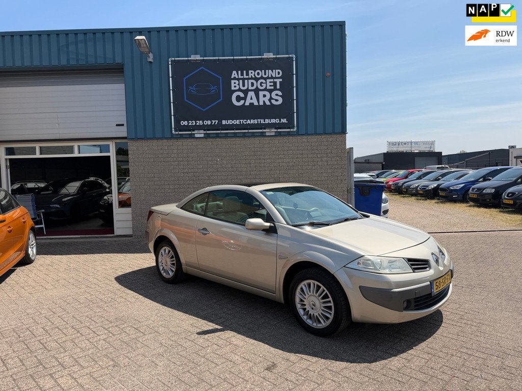 Renault Mégane Coupé-Cabriolet 2.0 AUTOMAAT, Auto's, Renault, 1998 cc, 135 pk, Beige, 4 cilinders