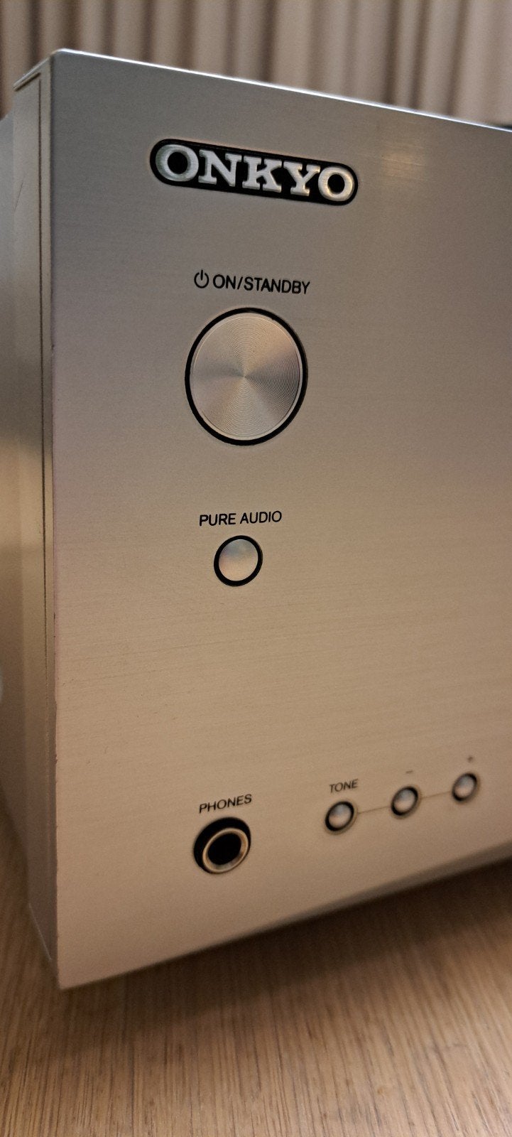 Onkyo TX-NR474 AV Receiver - 5.1-kanaals zilver, Ophalen, Gebruikt, 60 tot 120 watt, Onkyo