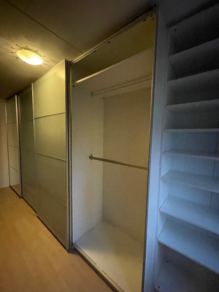 IKEA PAX schuifdeuren matglas/spiegel 200 x 236 cm, Ophalen, Gebruikt, 200 cm of meer, 200 cm of meer