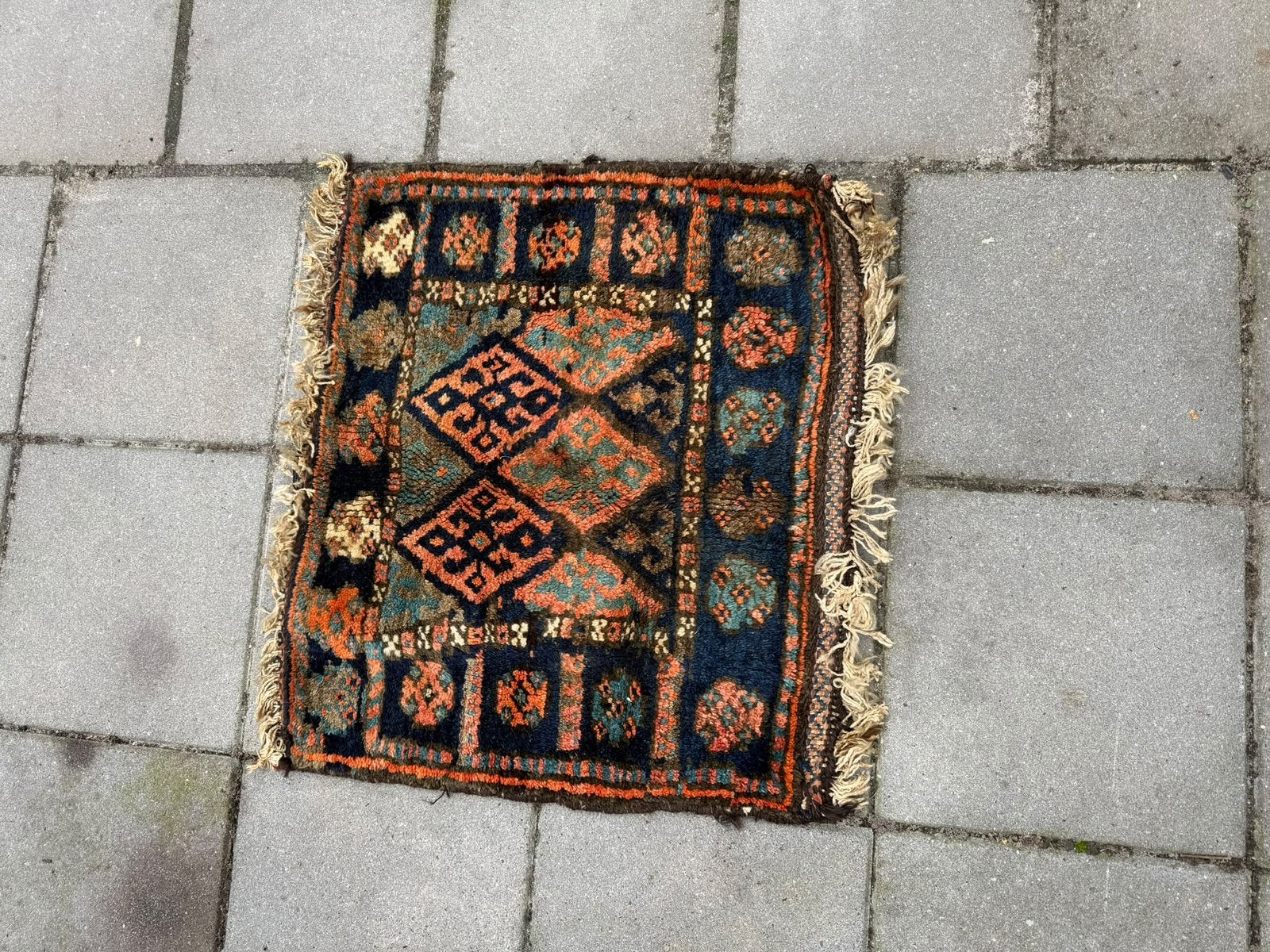 Vintage kleed/ vloerkleed / tafelkleed / meubelkleed, Ophalen of Verzenden