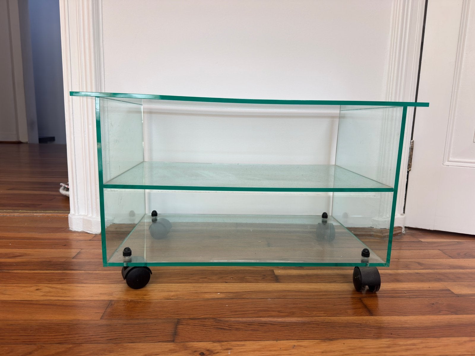 Topdeal! Design Plexiglas bijzettafel, Ophalen, 50 tot 100 cm, Zo goed als nieuw, Minder dan 100 cm