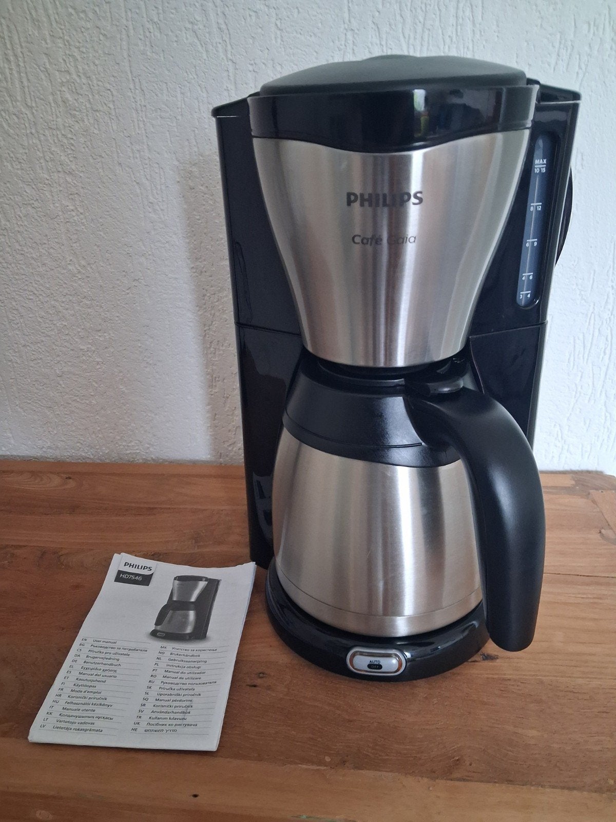Philips Cafe Gaia HD7546 koffiezetapparaat, Ophalen, 10 kopjes of meer, Koffiemachine, Gemalen koffie
