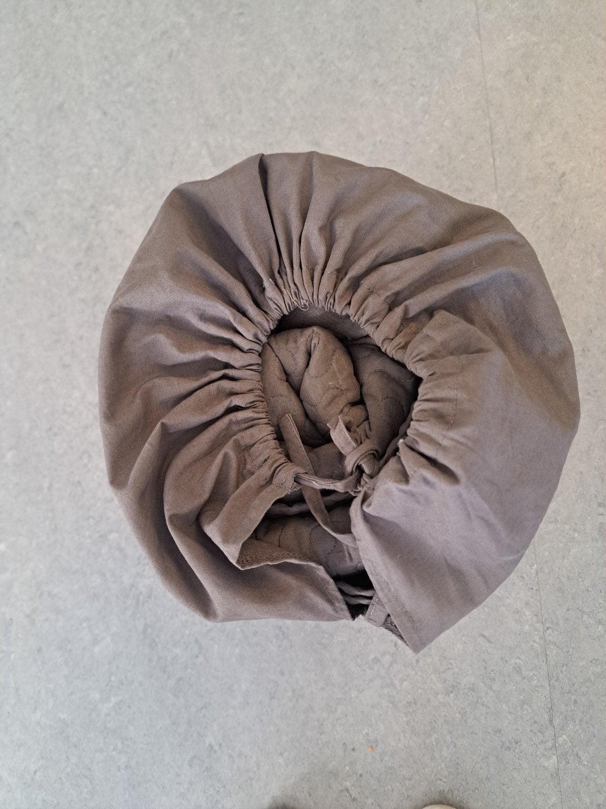 prachtige taupe- bruinkleurige stevige plaid - vloermat tent, Gebruikt, Ophalen of Verzenden, 255 cm, Overige typen