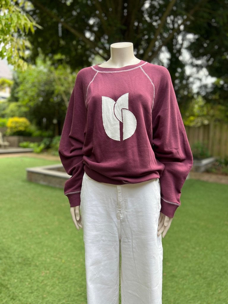 BA&SH relaxte zomersweater in Burgundy mt S/M SALE bij TIEN, Maat 38/40 (M), TIEN concepts, -, Ophalen of Verzenden