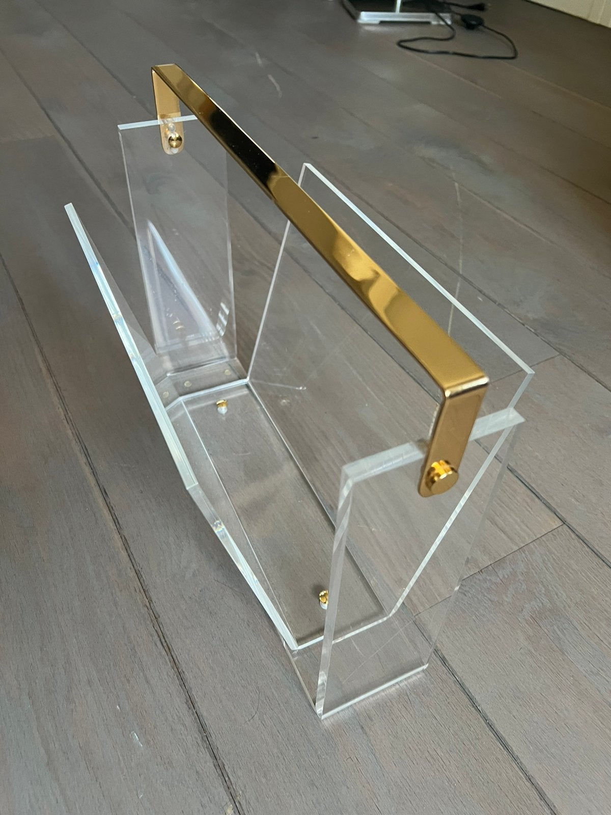 Vintage Mid-Century plexiglas lectuurbak – jaren 70 stijl, Ophalen of Verzenden, Gebruikt