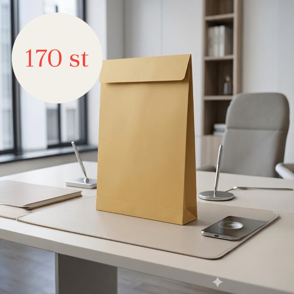 170x Bong Enveloppen Blokbodem | 35x25x4cm | Zelfklevend, Bongretail@bong.com, Verzenden, Nieuw, Bong