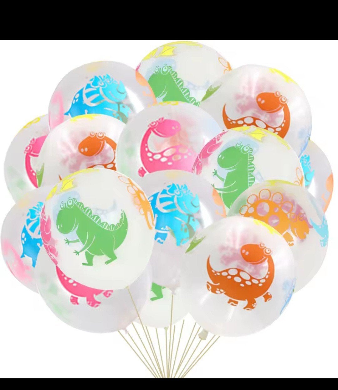 10 Dinosaurus Ballonnen - Perfect voor Kinderfeestjes, Ophalen of Verzenden, Nieuw, Feestartikel, Verjaardag