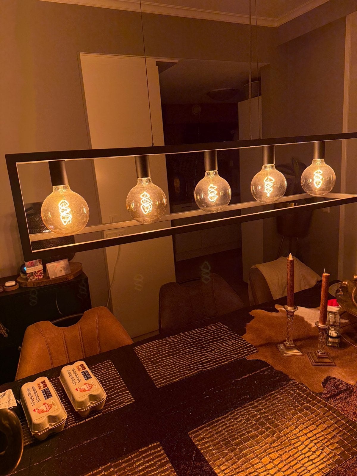 Eetkamer lamp industriële style, Ophalen of Verzenden, Zo goed als nieuw