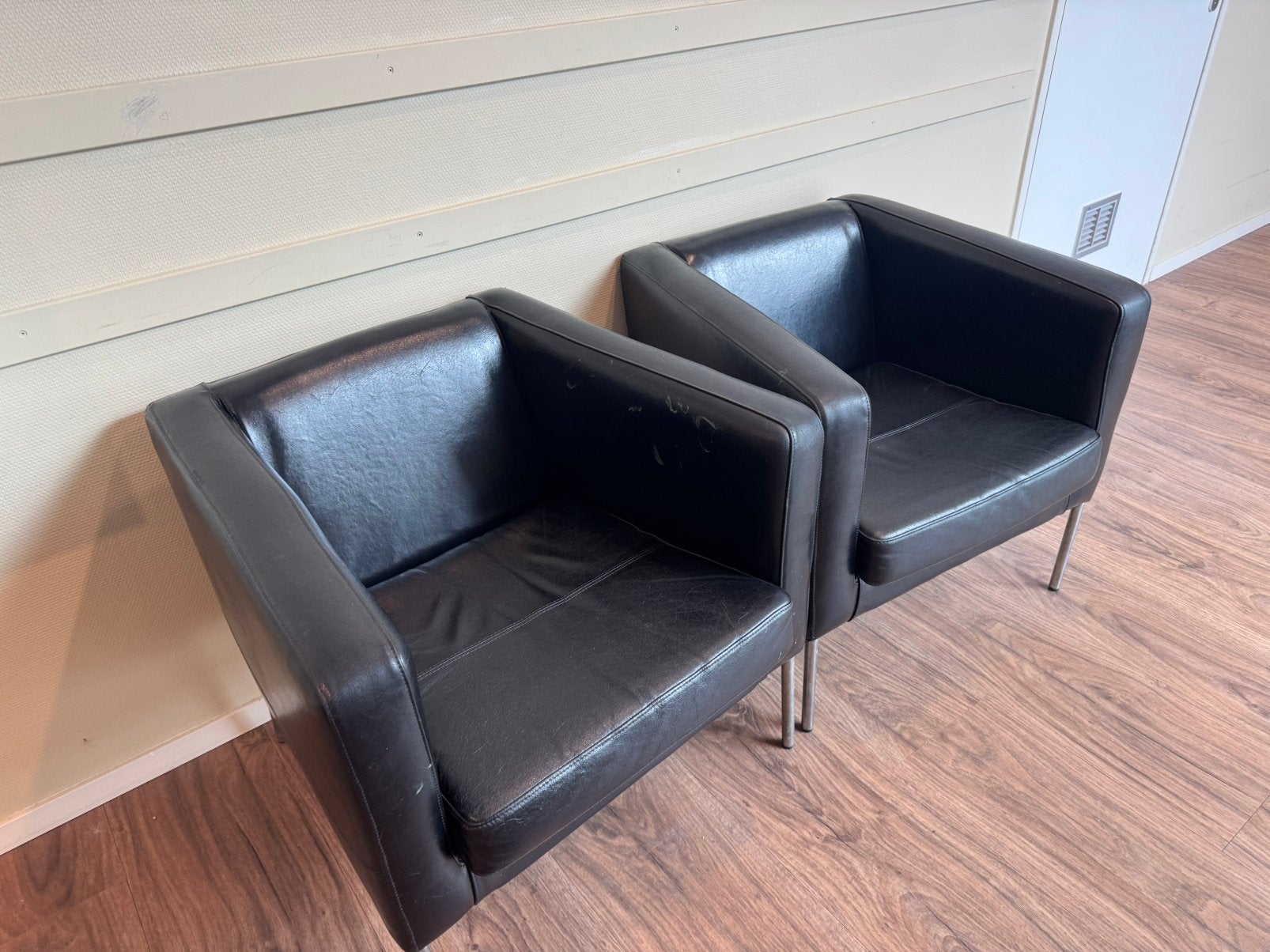 Faiteuil stoel Ikea Klappstra, 2 stuks, Ophalen of Verzenden, Zo goed als nieuw