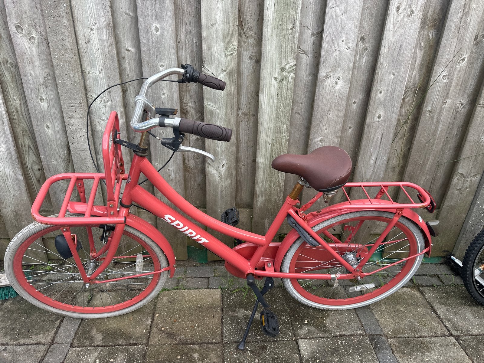Spirit Meisjesfiets 24 inch - Roze/Rood, Velgrem, Minder dan 47 cm, Ophalen, Overige merken