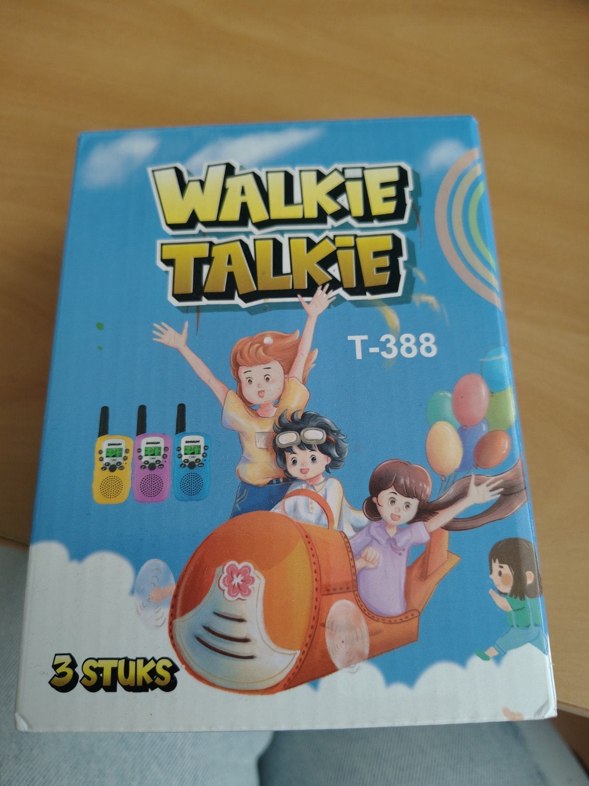 Walkie Talkie T-388 set van 3 stuks voor kinderen, Ophalen