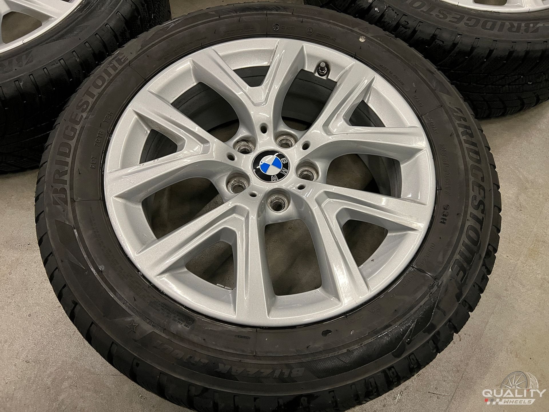 5x112 17” BMW X1 (F48), X2 (F39) Velgen + Winterbanden 205/6, Gebruikt, -, -, Banden en Velgen