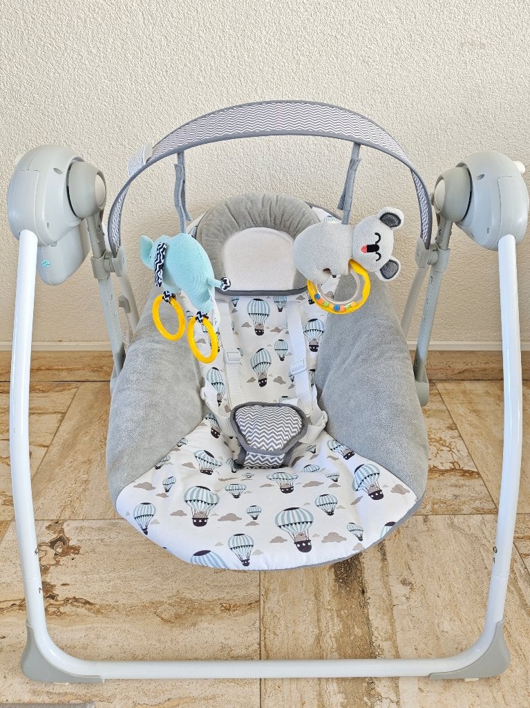 Kinderkraft FLO Elektrische Babyschommel / Wipstoel, Kinderen en Baby's, Wipstoeltjes, Schommelstoel, Verstelbaar, Zo goed als nieuw