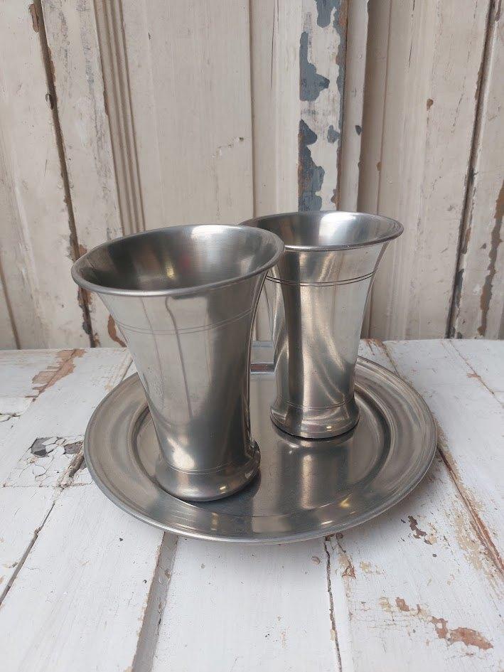 Tinnen set setprijs tin, Antiek en Kunst, Antiek | Tin, Ophalen of Verzenden