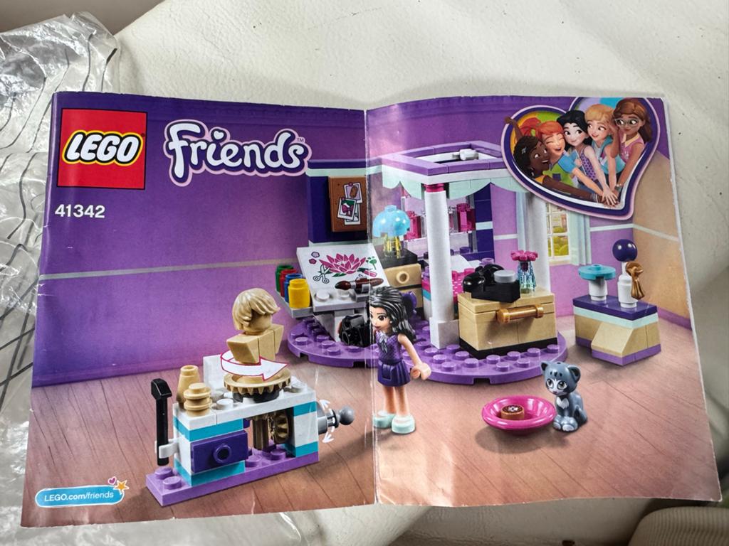 Lego Friends 41342 Emma's Slaapkamer Set, Gebruikt, Lego, Friends, Ophalen of Verzenden
