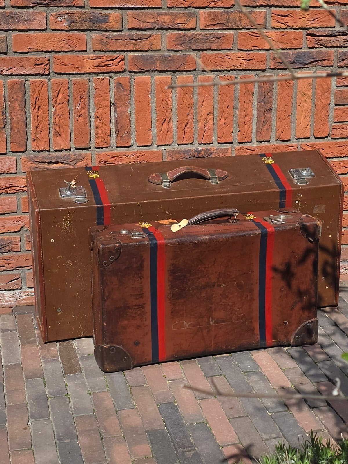 1 antieke Victoriaanse 19e eeuwse grote HKT koffer nu €25!!, Antiek en Kunst, Ophalen of Verzenden