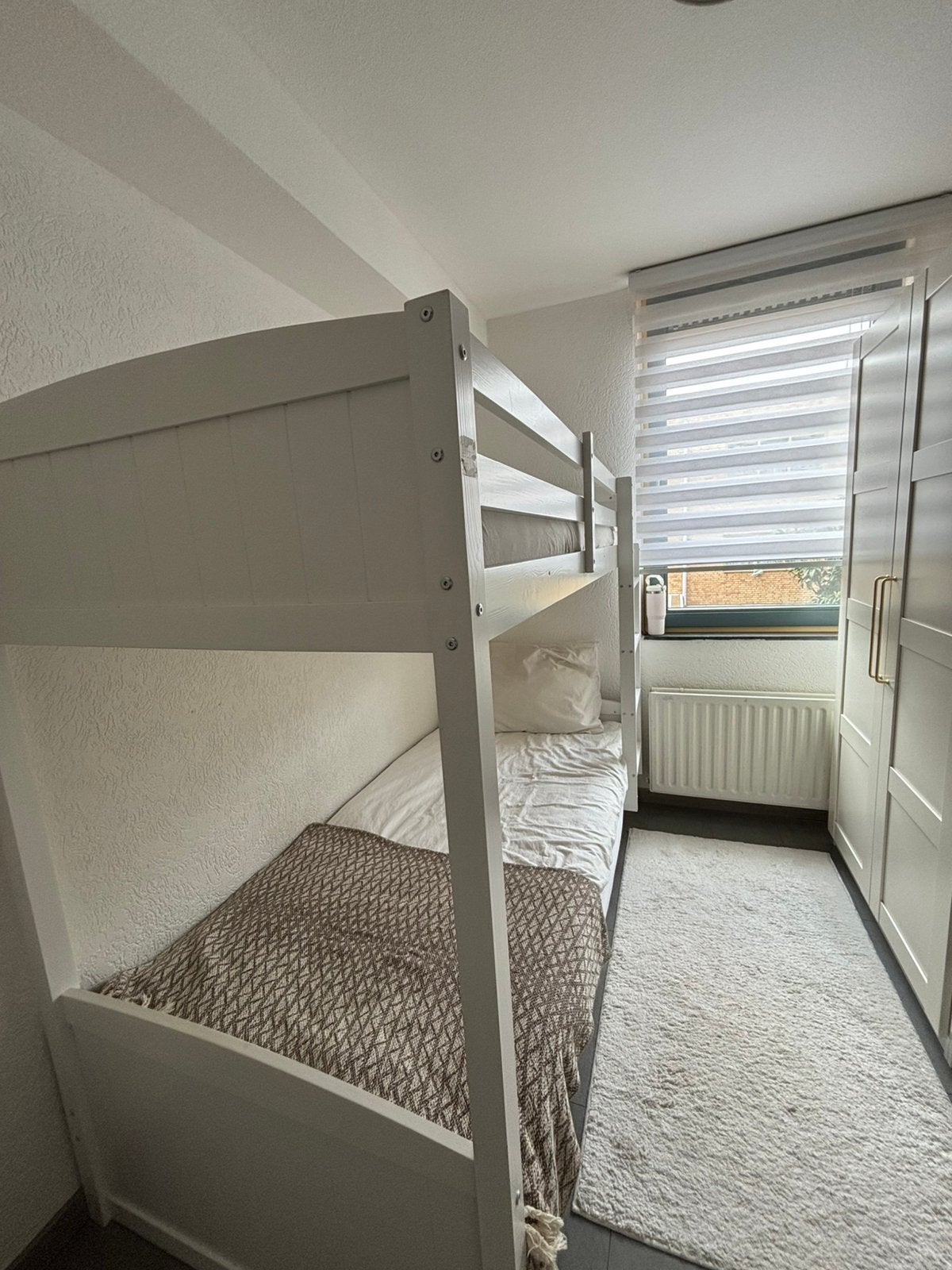 Stapelbed wit te koop, Ophalen, Gebruikt, 90 cm, 210 cm