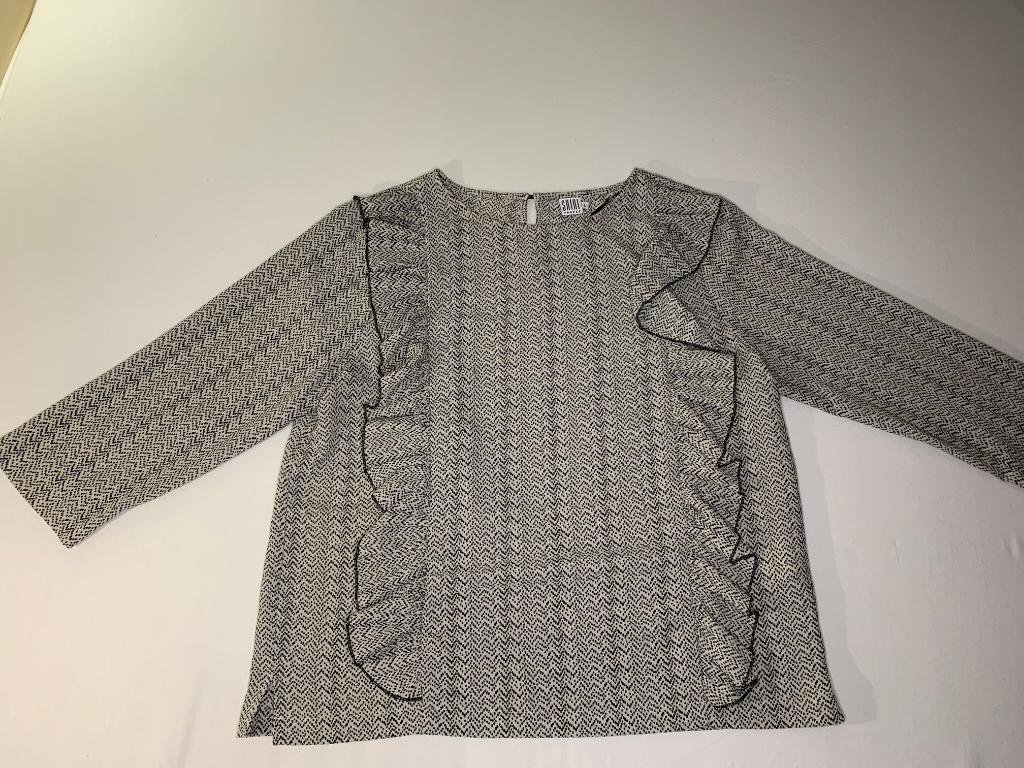 SAINT TROPEZ blouse L in ~~nieuw~~ staat, Verzenden, Zo goed als nieuw, Maat 38/40 (M), Grijs