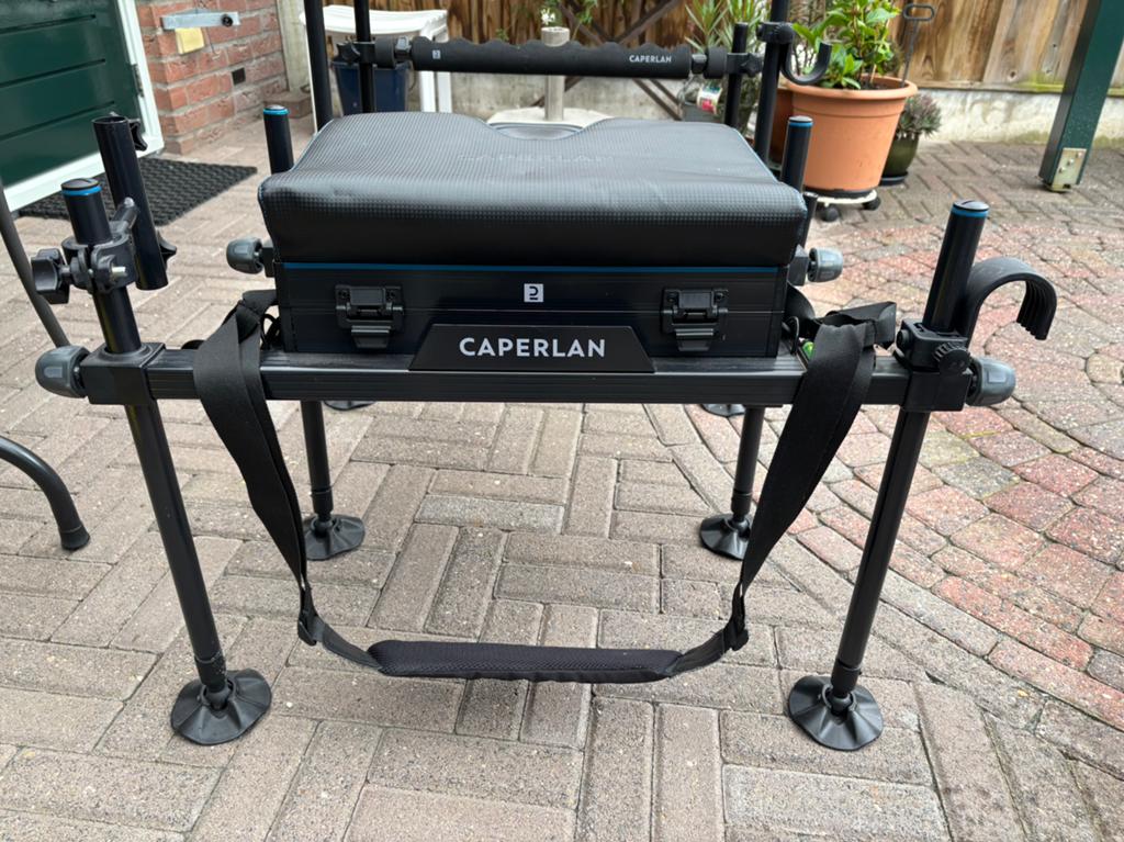 Te koop: Caperlan Visstation / Zitkist, Watersport en Boten, Hengelsport | Witvissen, Ophalen, Gebruikt, Overige typen