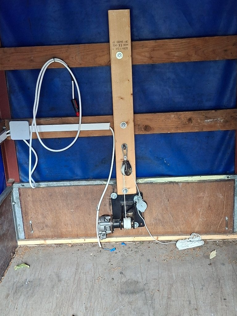 Aanhanger voor scootmobiel met huif, Diversen, Gebruikt, 16 km/u of meer, 46 km of meer, Ophalen