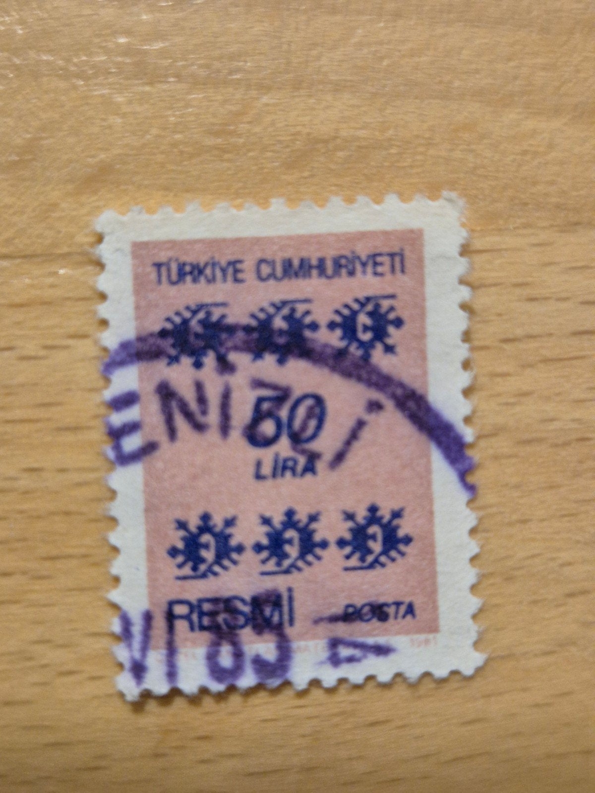 Turkije 1981 tapijtmotief, Ophalen of Verzenden, Overige landen, Gestempeld