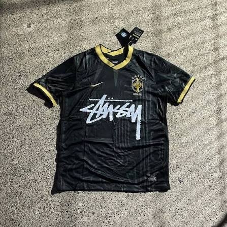 Stüssy x Nike x Brazil Voetbalshirt - Maat S, Ophalen of Verzenden, Nieuw, Maat 46 (S) of kleiner, Zwart