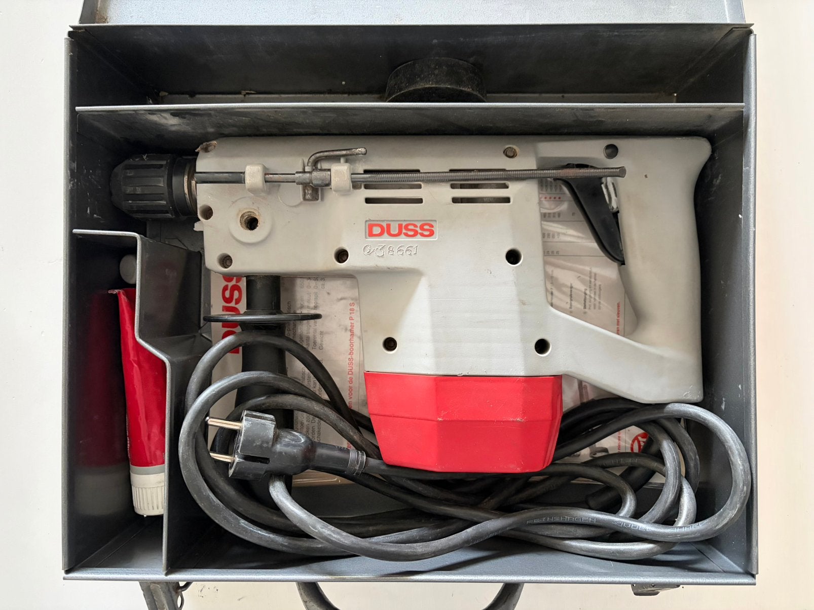 Duss P18S boormachine in mooie kist (vaste prijs!), Ophalen, Zo goed als nieuw