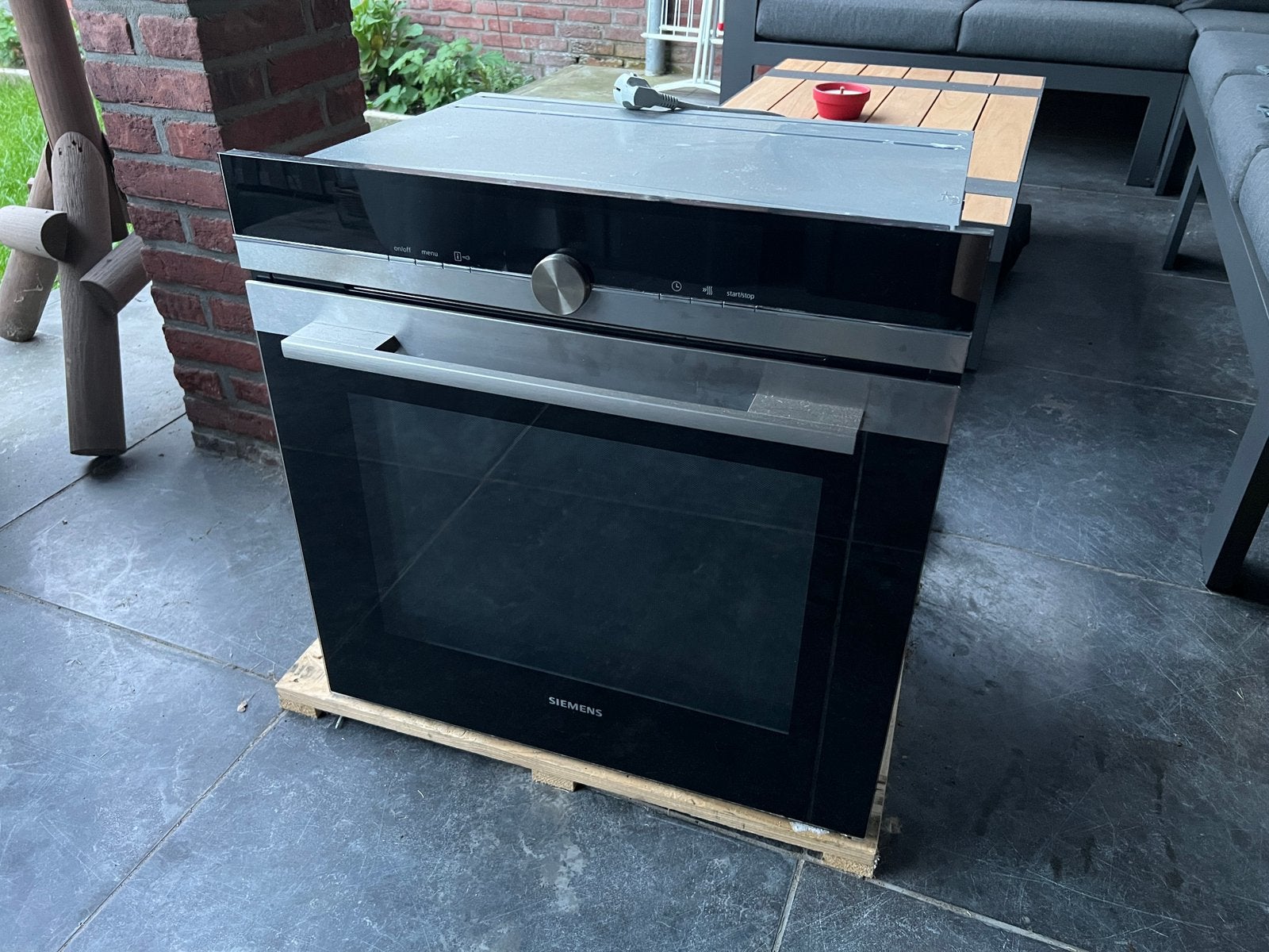 Inbouw combi stoomoven Siemens H60 HB6B50F0, Ophalen, Gebruikt, Hete lucht, 60 cm of meer