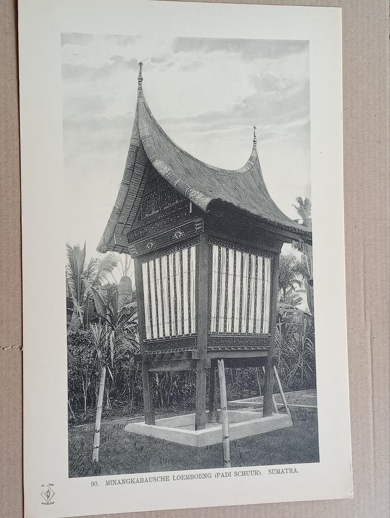 Fotogravure 1910 Indonesië Indonesia Sumatra, Ophalen of Verzenden, Voor 1940, Gebruikt, Overige onderwerpen