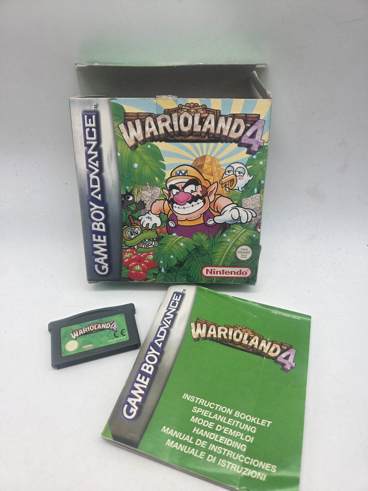 Wario Land 4 Game Boy Advance (GBA) Compleet in doos, Nintendo, Gebruikt, 1 speler, Vanaf 3 jaar