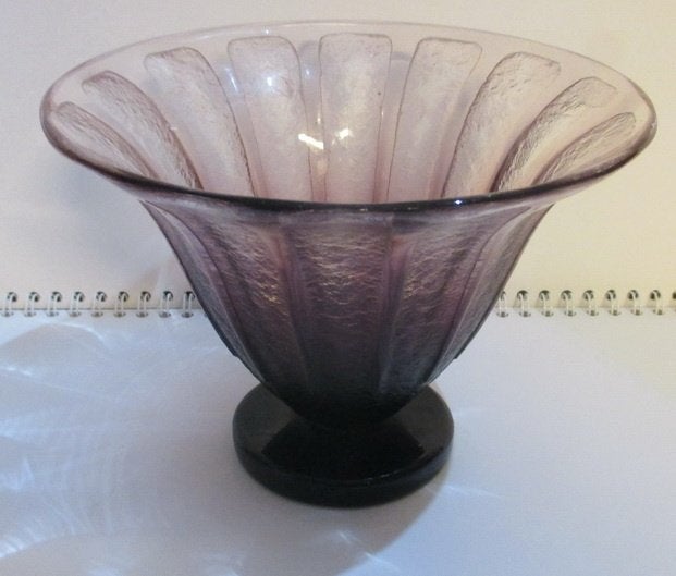 art deco Schneider acid etched schaaltje bowl 29, Verzenden